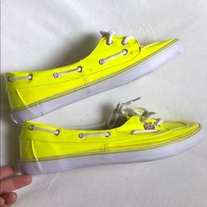 Apple bottom neon yellow Loafers perfect 4 summer